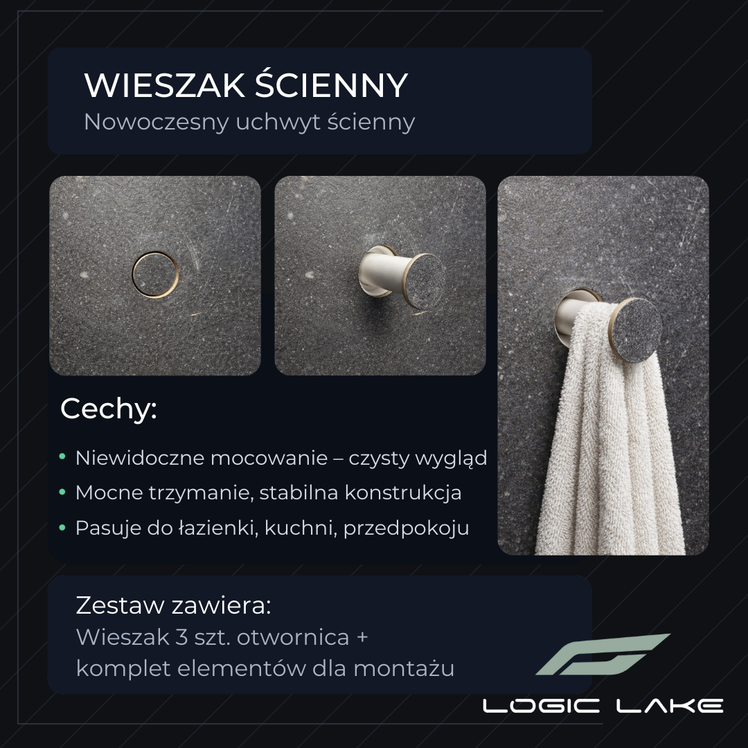 Wieszak ukrytego montażu